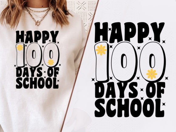 100 Days of Happy O School T-Shirt SVG Graphics
