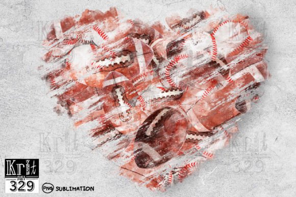 Baseball Football Grunge PNG Background for Crafts & Graphics