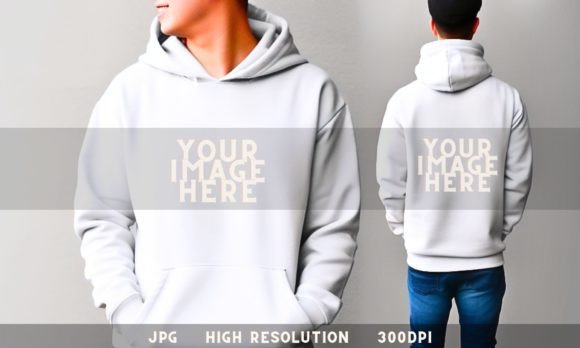 Gildan 18500 White Mockup: Hoodies & Graphics Done Right