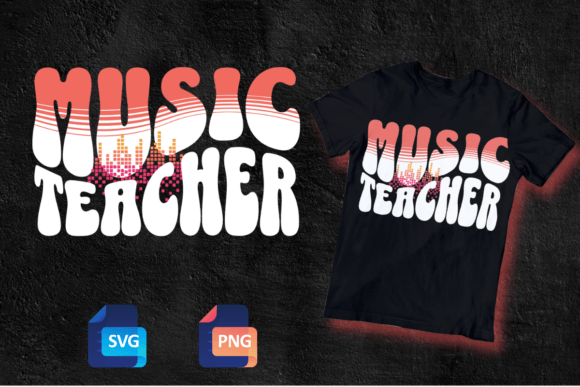 Groovy Music Teacher SVG PNG