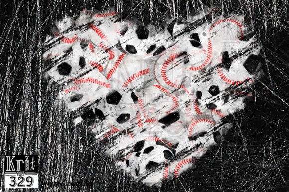 Heart Baseball Soccer PNG Background: Graphics for Crafts & Playful Content