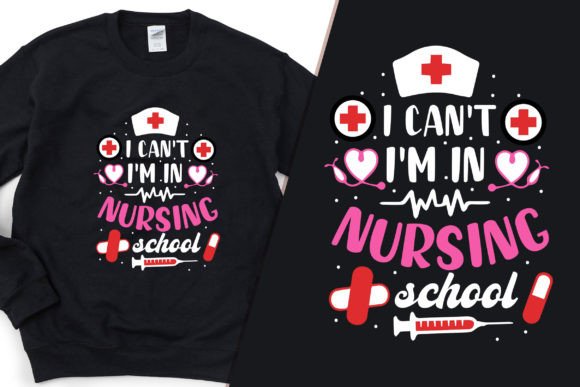 Nursing School T-Shirt Design Vector: Graphics for Real T-Shirt Designs