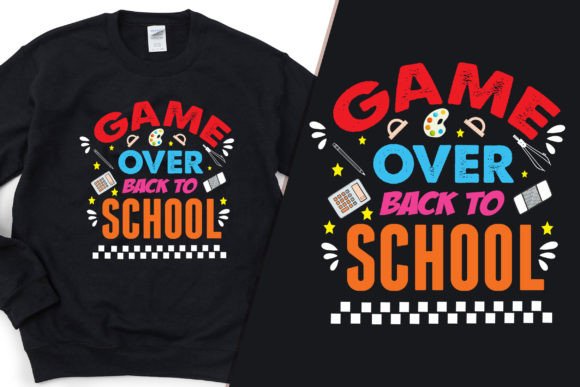 Ready to School, Game Over T-Shirt SVG