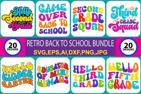 Retro Back to School Bundles