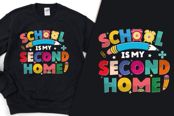 School Harmony Chic Tee Design SVG: Graphics & T-Shirt Designs