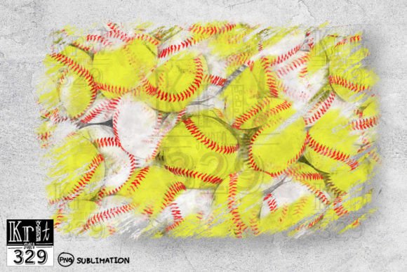 Softball & Baseball PNG Background for Crafts and Graphics