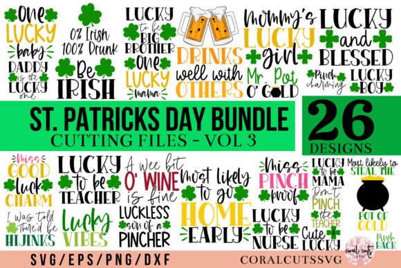 St Patricks Day Big Saving Bundle: Graphics for Crafts