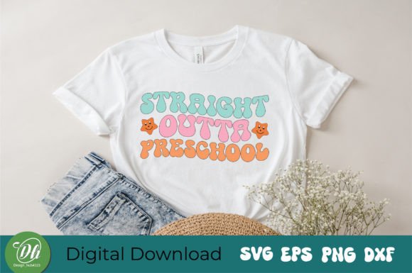 Straight Outta Preschool Retro SVG: Graphics for Creative Projects